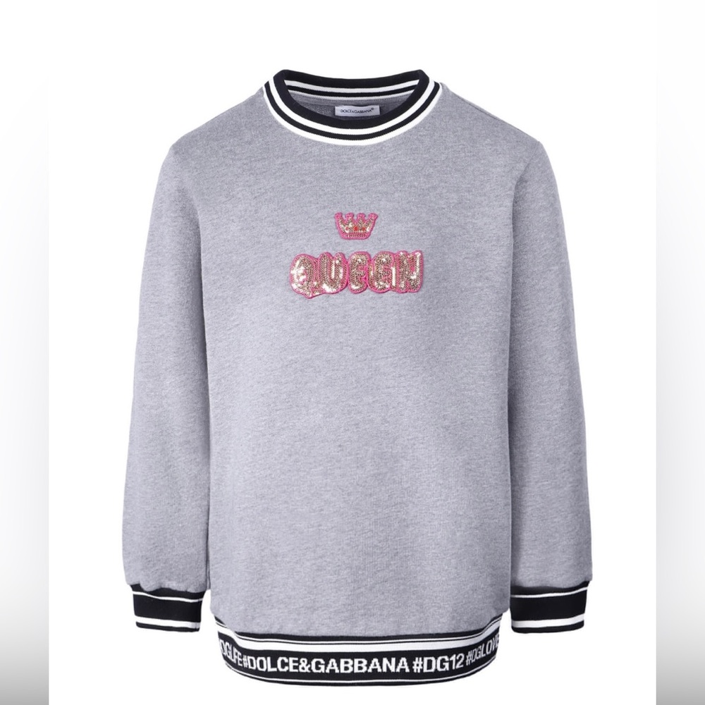 Dolce&Gabbana “Queen “sweatshirt dress, size 5 little girls